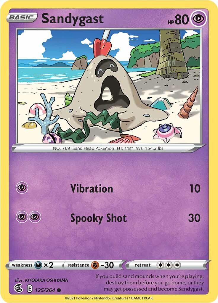 Sandygast (125/264) [Sword & Shield: Fusion Strike] - Pokémon - Card Brawlers | Quebec | Canada |
