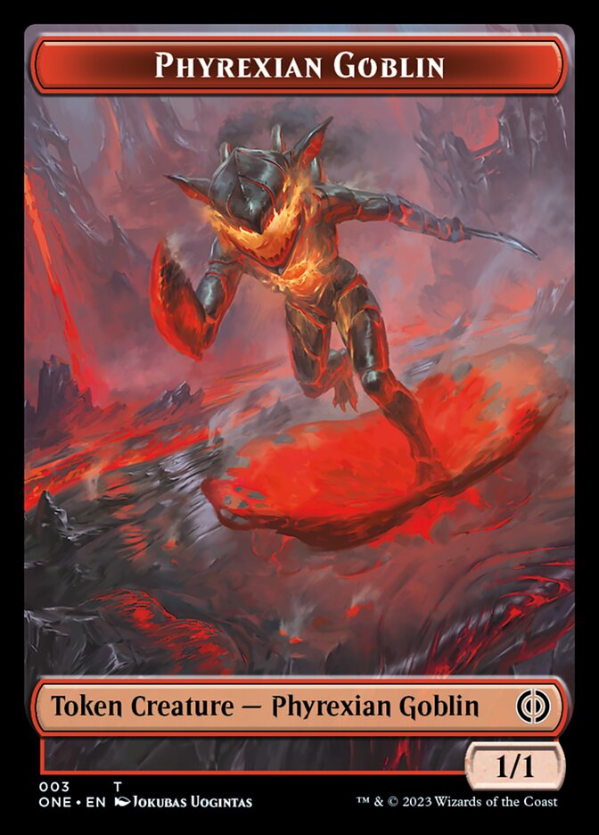 Rebel // Phyrexian Goblin Double-Sided Token [Phyrexia: All Will Be One Tokens] - Magic: The Gathering - Card Brawlers | Quebec | Canada |