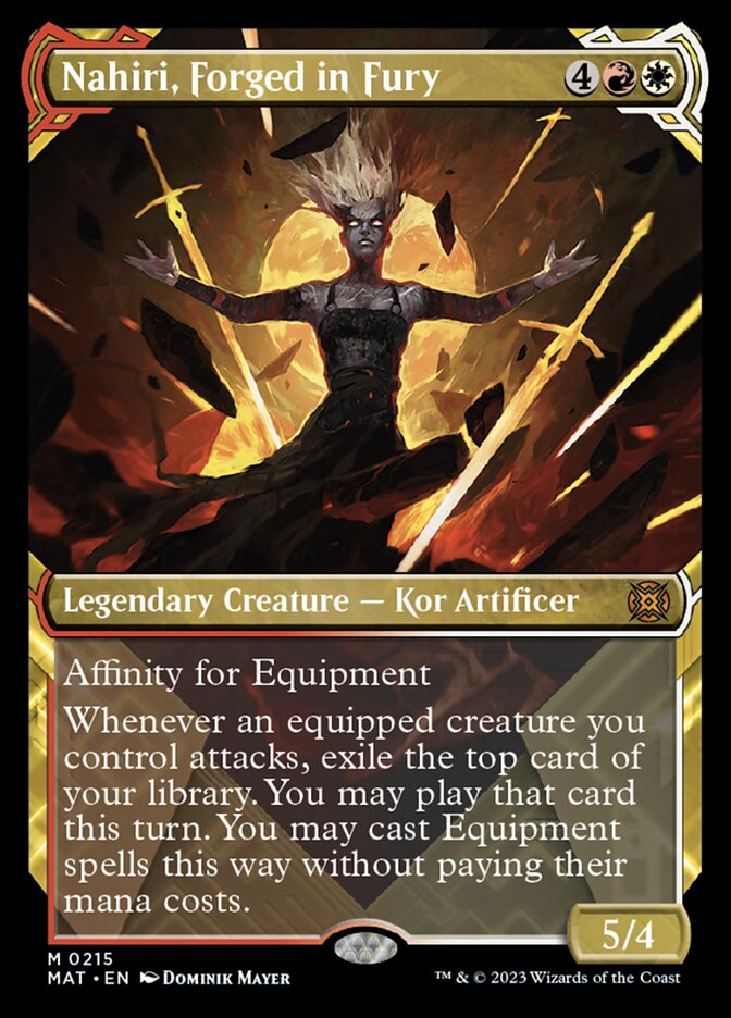 Nahiri, Forged in Fury (Showcase Halo Foil) [March of the Machine: The Aftermath] - Magic: The Gathering - Card Brawlers | Quebec | Canada |
