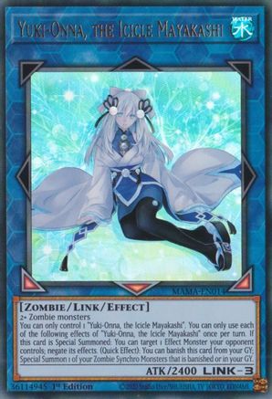Yuki-Onna, the Icicle Mayakashi [MAMA-EN014] Ultra Rare - Yu-Gi-Oh! - Card Brawlers | Quebec | Canada |