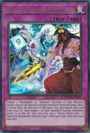 Ghost Meets Girl - A Masterful Mayakashi Shiranui Saga [MAMA-EN015] Ultra Rare - Yu-Gi-Oh! - Card Brawlers | Quebec | Canada |