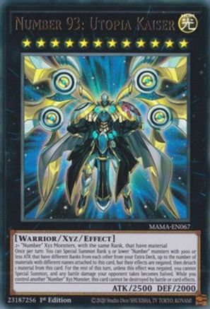 Number 93: Utopia Kaiser [MAMA-EN067] Ultra Rare - Yu-Gi-Oh! - Card Brawlers | Quebec | Canada |