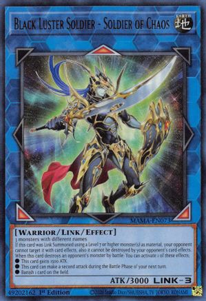 Black Luster Soldier - Soldier of Chaos [MAMA-EN073] Ultra Rare - Yu-Gi-Oh! - Card Brawlers | Quebec | Canada |