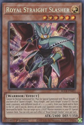 Royal Straight Slasher [BLCR-EN001] Secret Rare - Yu-Gi-Oh! - Card Brawlers | Quebec | Canada |