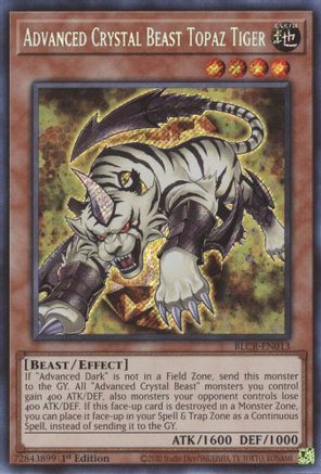 Advanced Crystal Beast Topaz Tiger [BLCR-EN013] Secret Rare - Yu-Gi-Oh! - Card Brawlers | Quebec | Canada |