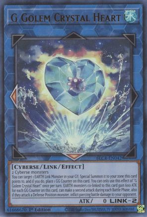 G Golem Crystal Heart [BLCR-EN042] Ultra Rare - Yu-Gi-Oh! - Card Brawlers | Quebec | Canada |