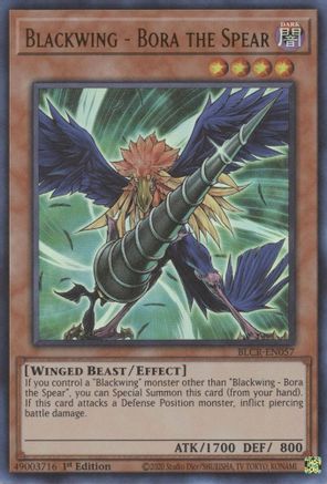 Blackwing - Bora the Spear [BLCR-EN057] Ultra Rare - Yu-Gi-Oh! - Card Brawlers | Quebec | Canada |