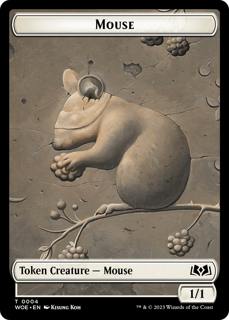Mouse // Food (0012) Double-Sided Token [Wilds of Eldraine Tokens] - Magic: The Gathering - Card Brawlers | Quebec | Canada |