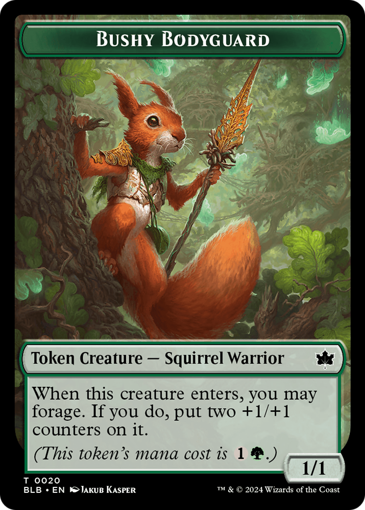 Bushy Bodyguard Token [Bloomburrow Tokens] - Magic: The Gathering - Card Brawlers | Quebec | Canada |