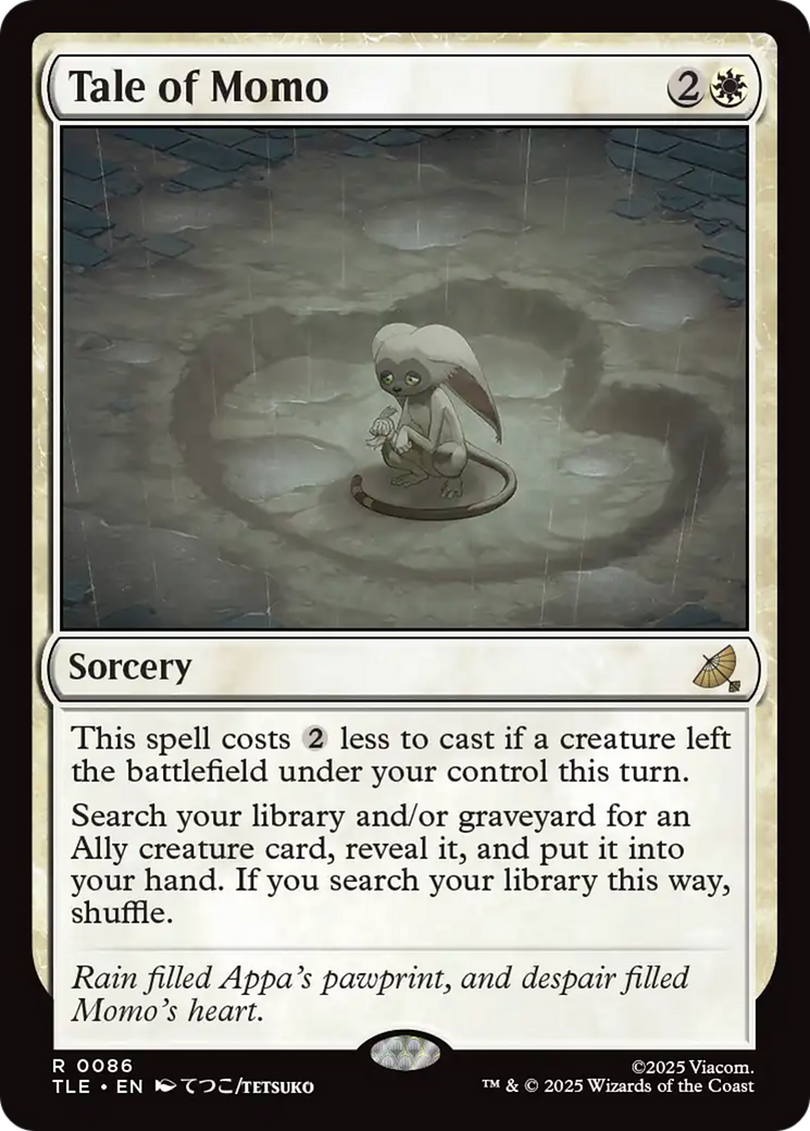 Tale of Momo [Avatar: The Last Airbender: Eternal-Legal] - Magic: The Gathering - Card Brawlers | Quebec | Canada |