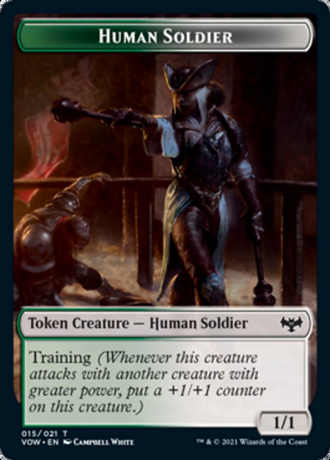 Human (001) // Human Soldier Double-Sided Token [Innistrad: Crimson Vow Tokens] - Magic: The Gathering - Card Brawlers | Quebec | Canada |