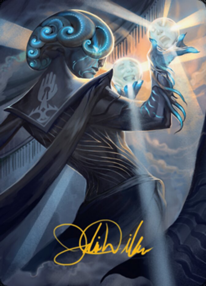 Queza, Augur of Agonies Art Card (Gold-Stamped Signature) [Streets of New Capenna Art Series] - Magic: The Gathering - Card Brawlers | Quebec | Canada |