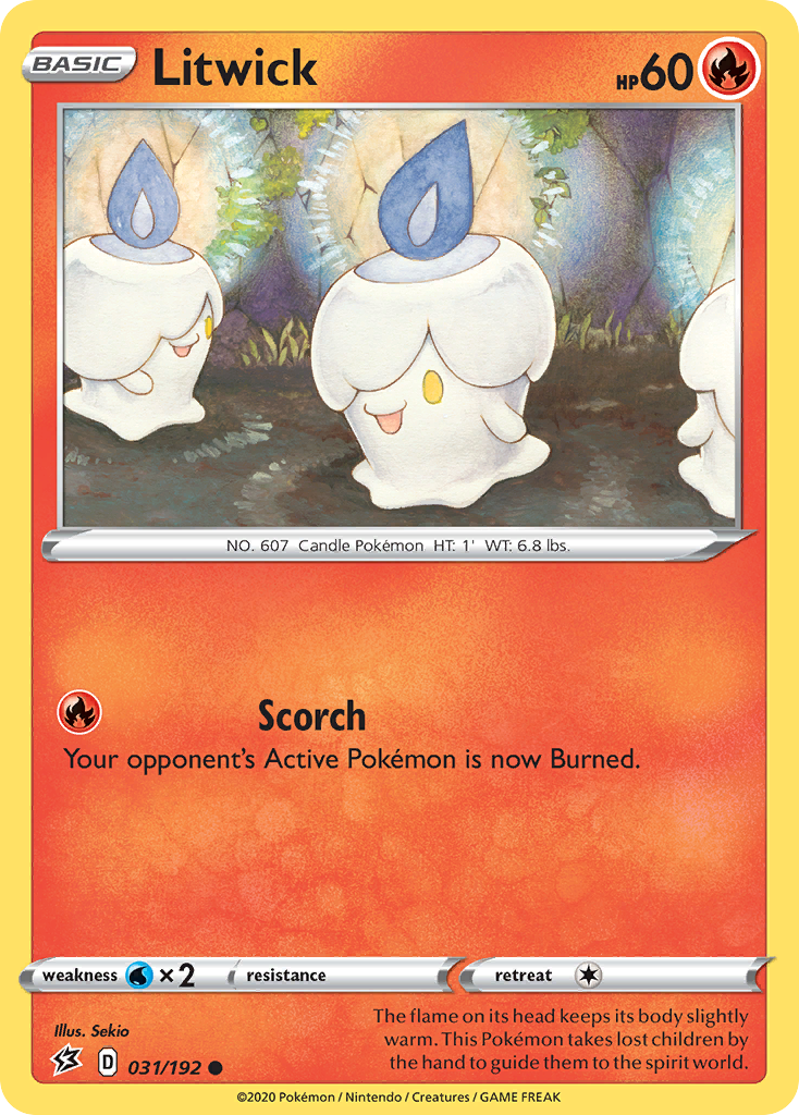 Litwick (031/192) [Sword & Shield: Rebel Clash] - Pokémon - Card Brawlers | Quebec | Canada |