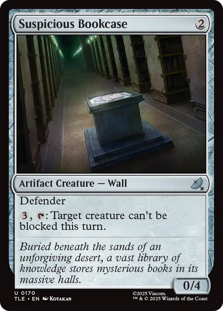Suspicious Bookcase [Avatar: The Last Airbender: Eternal-Legal] - Magic: The Gathering - Card Brawlers | Quebec | Canada |