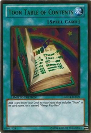 Toon Table of Contents [GLD4-EN039] Gold Rare - Yu-Gi-Oh! - Card Brawlers | Quebec | Canada |