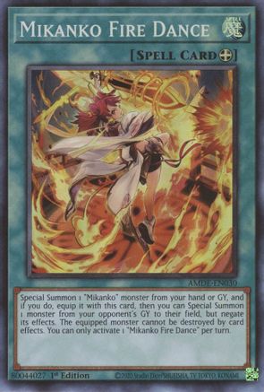 Mikanko Fire Dance [AMDE-EN030] Super Rare - Yu-Gi-Oh! - Card Brawlers | Quebec | Canada |