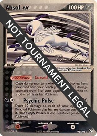 Absol ex (92/108) (Legendary Ascent - Tom Roos) [World Championships 2007] - Pokémon - Card Brawlers | Quebec | Canada |