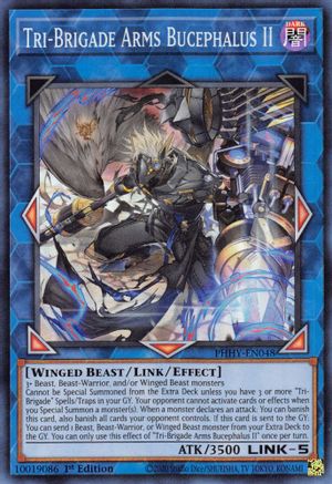 Tri-Brigade Arms Bucephalus II [PHHY-EN048] Super Rare - Yu-Gi-Oh! - Card Brawlers | Quebec | Canada |