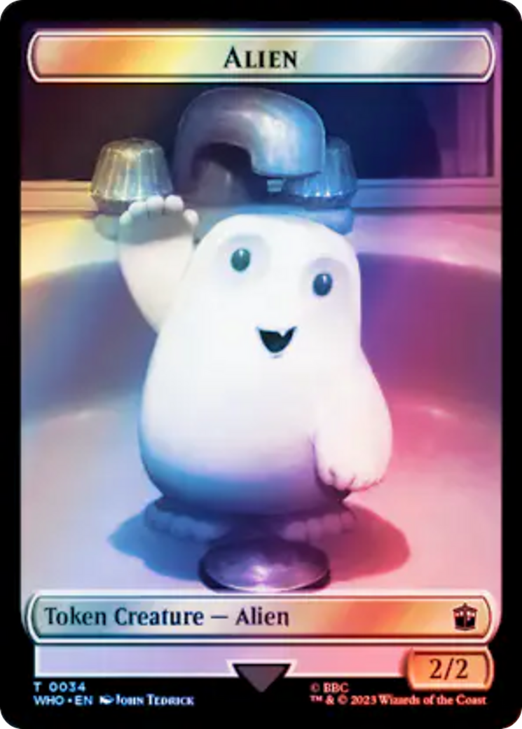 Alien // Clue (0054) Double-Sided Token (Surge Foil) [Doctor Who Tokens] - Magic: The Gathering - Card Brawlers | Quebec | Canada |