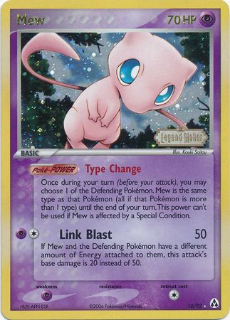 Mew (10/92) (Stamped) [EX: Legend Maker] - Pokémon - Card Brawlers | Quebec | Canada |