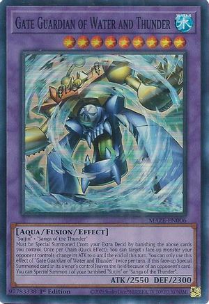 Gate Guardian of Water and Thunder [MAZE-EN006] Super Rare - Yu-Gi-Oh! - Card Brawlers | Quebec | Canada |