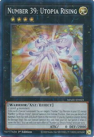 Number 39: Utopia Rising [MAZE-EN021] Super Rare - Yu-Gi-Oh! - Card Brawlers | Quebec | Canada |