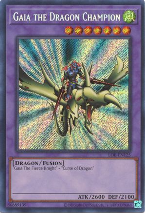 Gaia the Dragon Champion (25th Anniversary) [LOB-EN125] Secret Rare - Yu-Gi-Oh! - Card Brawlers | Quebec | Canada |