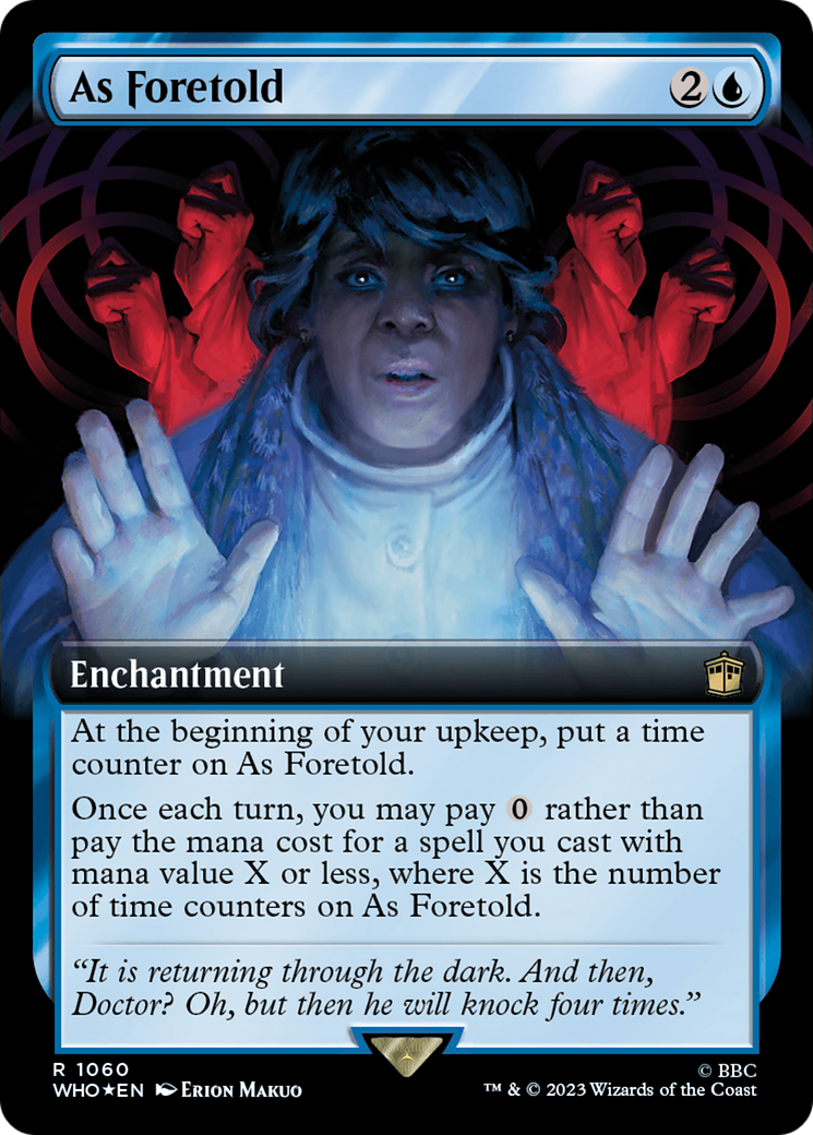 As Foretold (Extended Art) (Surge Foil) [Doctor Who] - Magic: The Gathering - Card Brawlers | Quebec | Canada |