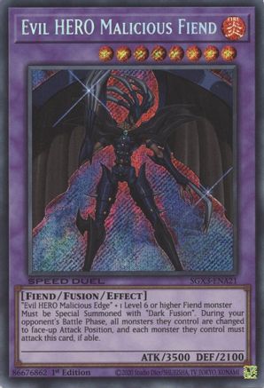 Evil HERO Malicious Fiend [SGX3-ENA21] Secret Rare - Yu-Gi-Oh! - Card Brawlers | Quebec | Canada |