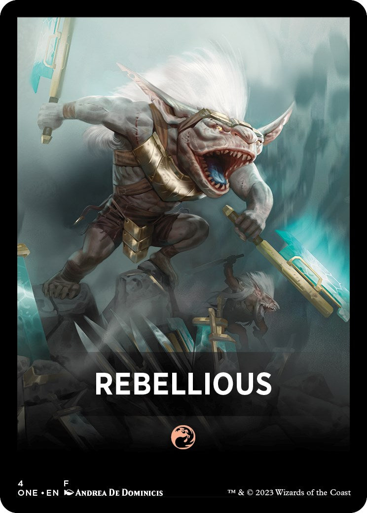 Rebellious Theme Card [Phyrexia: All Will Be One Tokens] - Magic: The Gathering - Card Brawlers | Quebec | Canada |