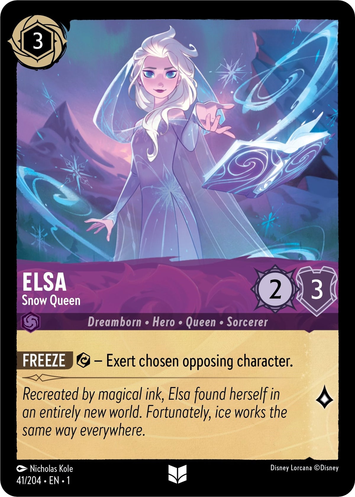 Elsa - Snow Queen (41/204) [The First Chapter] - Disney - Card Brawlers | Quebec | Canada |