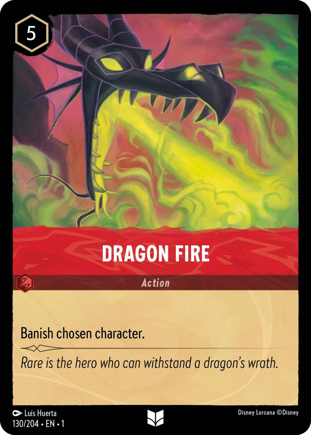 Dragon Fire (130/204) [The First Chapter] - Disney - Card Brawlers | Quebec | Canada |