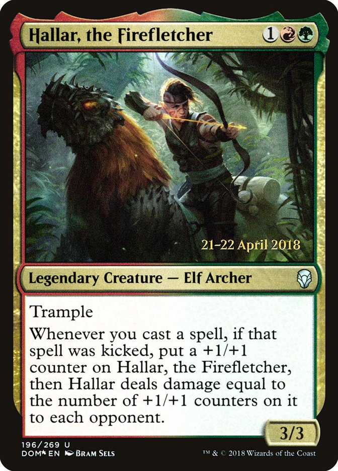 Hallar, the Firefletcher [Dominaria Prerelease Promos] - Magic: The Gathering - Card Brawlers | Quebec | Canada |