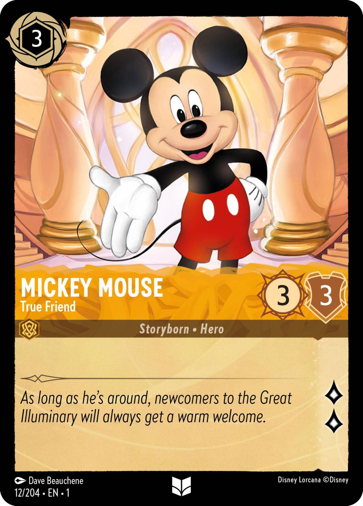 Mickey Mouse - True Friend (12/204) [The First Chapter] - Disney - Card Brawlers | Quebec | Canada |