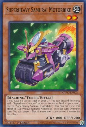Superheavy Samurai Motorbike [CYAC-EN003] Common - Yu-Gi-Oh! - Card Brawlers | Quebec | Canada |