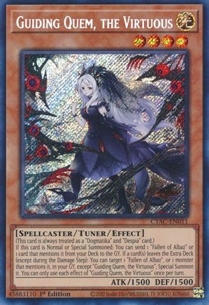 Guiding Quem, the Virtuous [CYAC-EN011] Secret Rare - Yu-Gi-Oh! - Card Brawlers | Quebec | Canada |