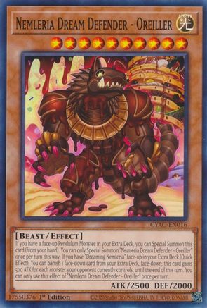 Nemleria Dream Defender - Oreiller [CYAC-EN016] Common - Yu-Gi-Oh! - Card Brawlers | Quebec | Canada |