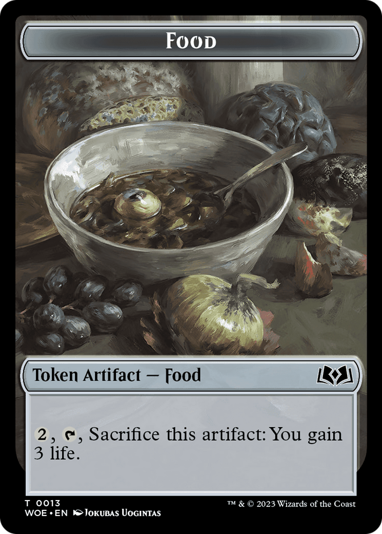 Human // Food (0013) Double-Sided Token [Wilds of Eldraine Tokens] - Magic: The Gathering - Card Brawlers | Quebec | Canada |