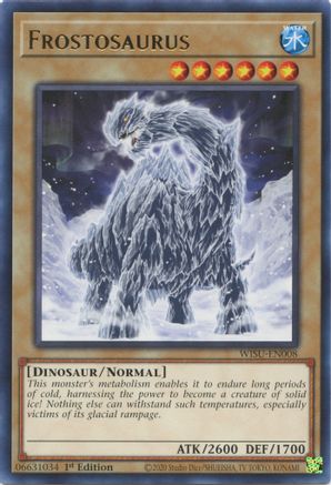 Frostosaurus [WISU-EN008] Rare - Yu-Gi-Oh! - Card Brawlers | Quebec | Canada |