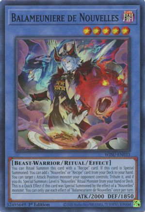 Balameuniere de Nouvelles [WISU-EN033] Super Rare - Yu-Gi-Oh! - Card Brawlers | Quebec | Canada |