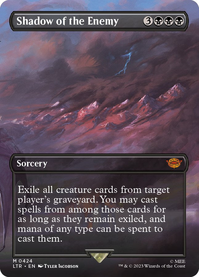 Shadow of the Enemy (Borderless Alternate Art) [The Lord of the Rings: Tales of Middle-Earth] - Magic: The Gathering - Card Brawlers | Quebec | Canada |