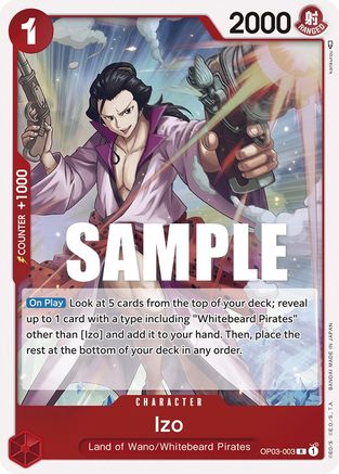 Izo (OP03-003) - Pillars of Strength Foil