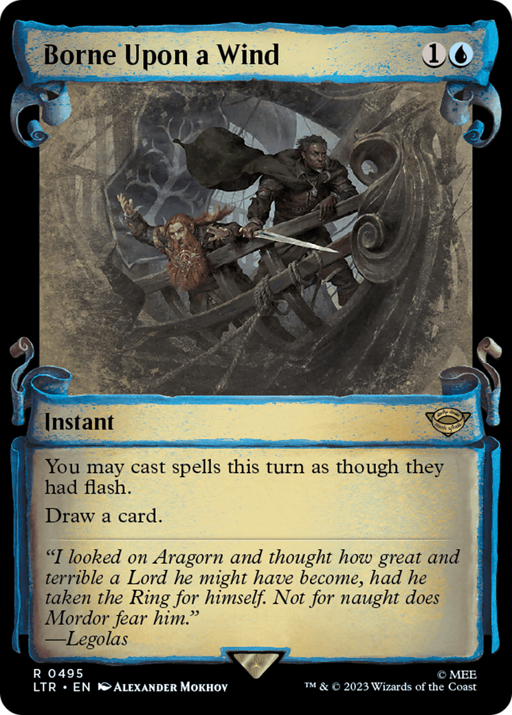 Borne Upon a Wind [The Lord of the Rings: Tales of Middle-Earth Showcase Scrolls] - Magic: The Gathering - Card Brawlers | Quebec | Canada |
