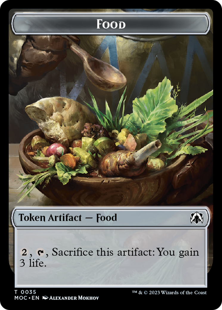 Food // Replicated Ring Double-Sided Token [March of the Machine Commander Tokens] - Magic: The Gathering - Card Brawlers | Quebec | Canada |
