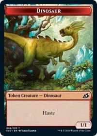 Dinosaur // Human Soldier (004) Double-Sided Token [Ikoria: Lair of Behemoths Tokens] - Magic: The Gathering - Card Brawlers | Quebec | Canada |