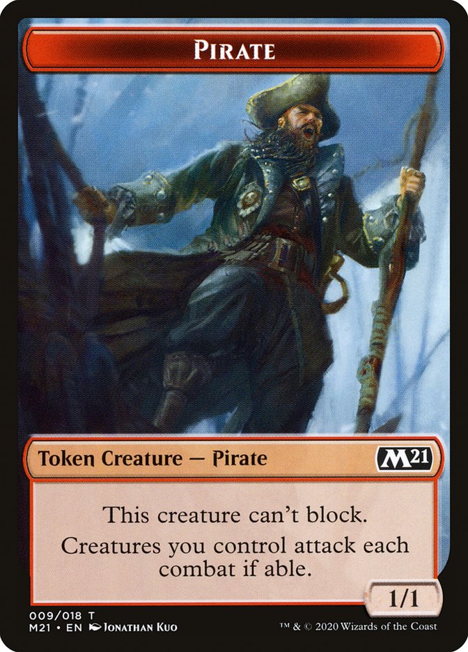 Demon // Pirate Double-Sided Token [Core Set 2021 Tokens] - Magic: The Gathering - Card Brawlers | Quebec | Canada |