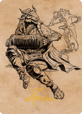 Korlessa, Scale Singer Art Card (Gold-Stamped Signature) [Commander Legends: Battle for Baldur's Gate Art Series] - Magic: The Gathering - Card Brawlers | Quebec | Canada |