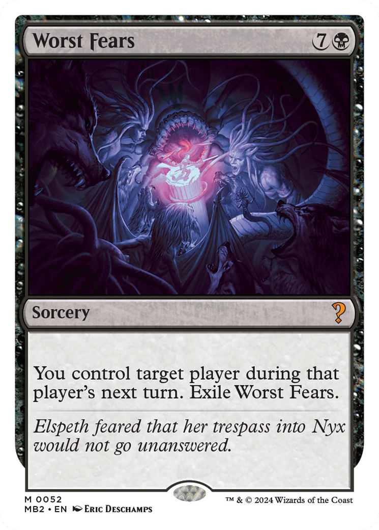 Worst Fears (White Border) [Mystery Booster 2] - Magic: The Gathering - Card Brawlers | Quebec | Canada |