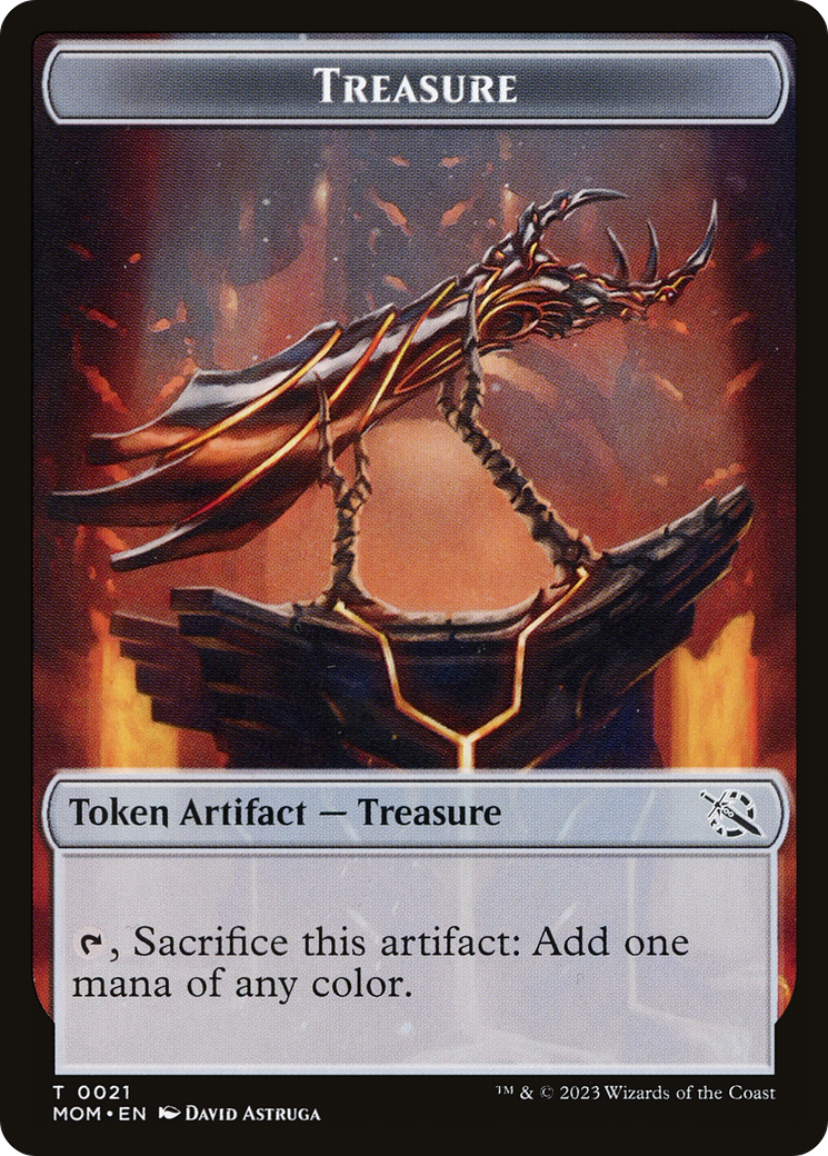 Treasure (21) // Wrenn and Realmbreaker Emblem Double-Sided Token [March of the Machine Tokens] - Magic: The Gathering - Card Brawlers | Quebec | Canada |