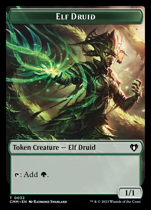 Saproling // Elf Druid Double-Sided Token [Commander Masters Tokens] - Magic: The Gathering - Card Brawlers | Quebec | Canada |